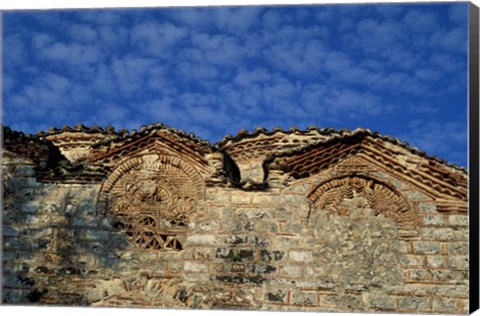 Framed Terracotta Decorations on Saint Nicholas Church Print