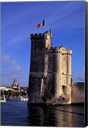 Framed La Rochelle Tour St Nicolas Print