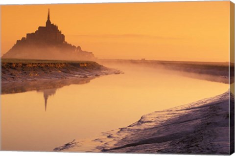 Framed Mont St Michel, Normandy, France Print