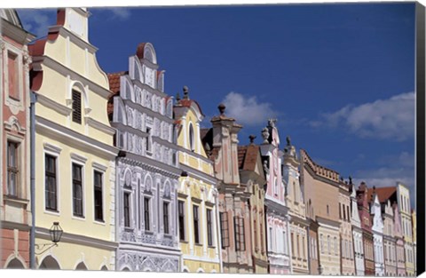 Framed Renaissance Houses of Telc Print