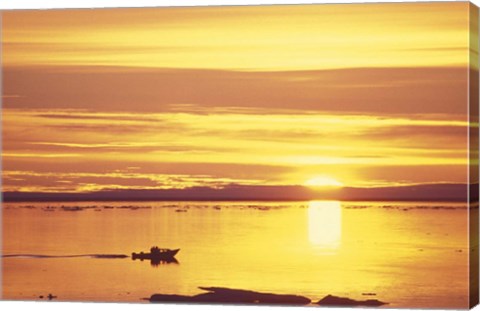 Framed Baffin Island Sunset Print