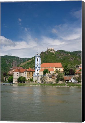 Framed Castle on Danube River Print