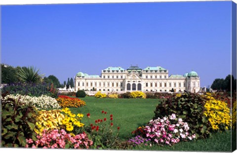 Framed Belvedere Palace, Vienna Print