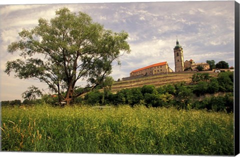 Framed Renaissance Chateau in Melnik Print