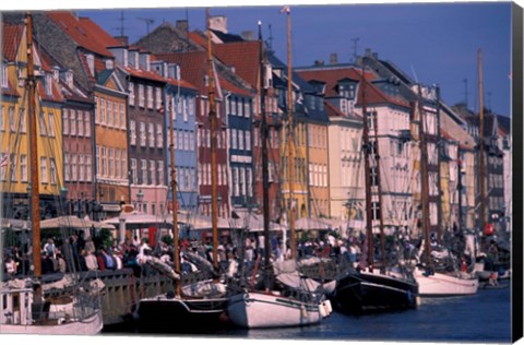 Framed Waterfront, Denmark Print