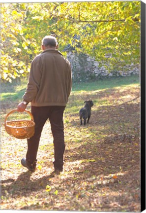 Framed Owner of de la Bergerie Truffles Farm Print