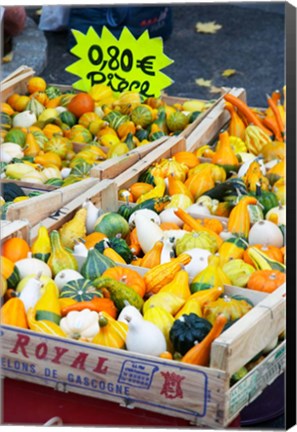 Framed Pumpkins For Sale at Market Stall Print