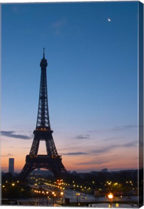 Framed Eiffel Tower and Trocadero Square, Paris, France Print