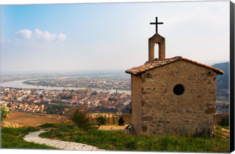 Framed Hermitage Church Chapel, Drome, France Print