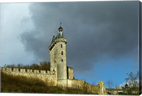 Framed Chateau de Chinon Castle, France Print