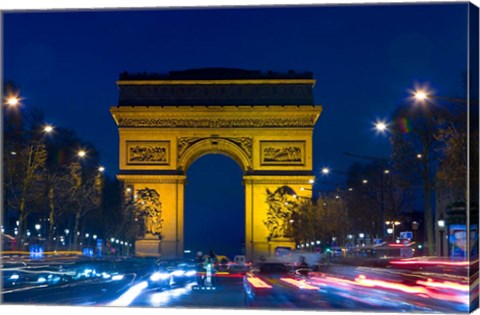 Framed Military Ceremony at the Arc de Triomphe Print