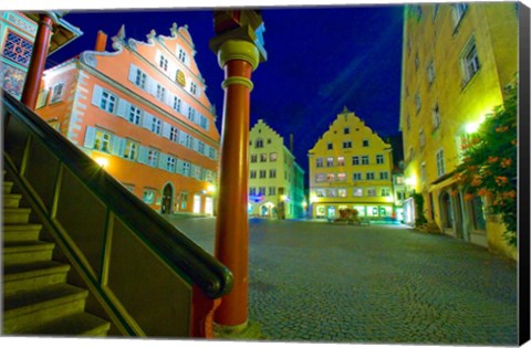 Framed Lindau Island at Night Print