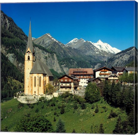 Framed Austria, Hohe Tauern Alps Print