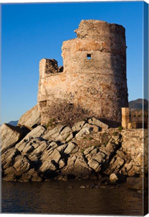 Framed Genoese Tower at Dawn, Erbalunga Print