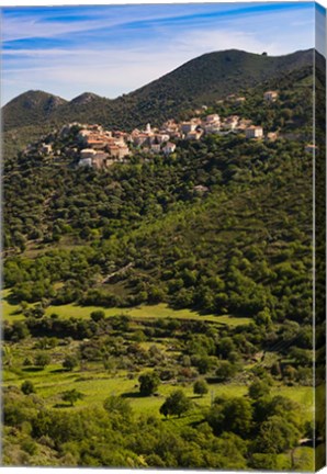 Framed Town View of Belgodere Print