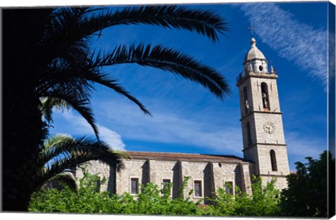 Framed France, Corsica, Sartene, Eglise Ste-Marie church Print