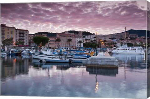 Framed Port Tino Rossi, France Print