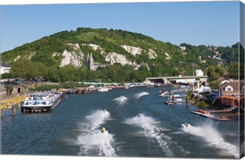 Framed Hydroplane Tace, Seine River Print