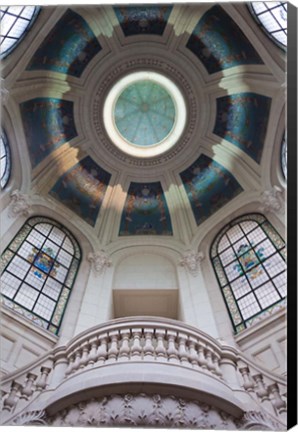 Framed Palais des Beaux-Arts ceiling detail, Lille, French Flanders, France Print