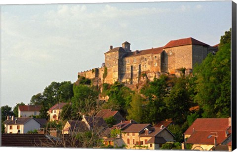 Framed Medieval Chateau de Salmaise Castle, Salmaise Print