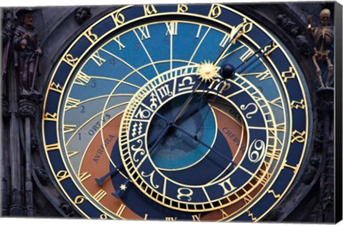 Framed Prague Astronomical clock Print