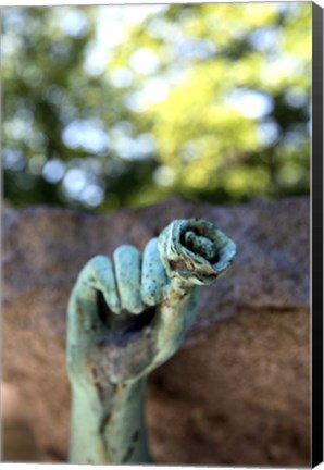 Framed Tomb Sculpture, Georges Rodenbach Print