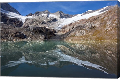 Framed Lake and Glacier Simonykees Print