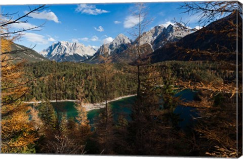 Framed Wettertein and Mieminger Mountains Print