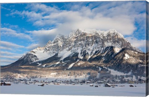 Framed Wetterstein Mountains, Mt Zugspitze Print