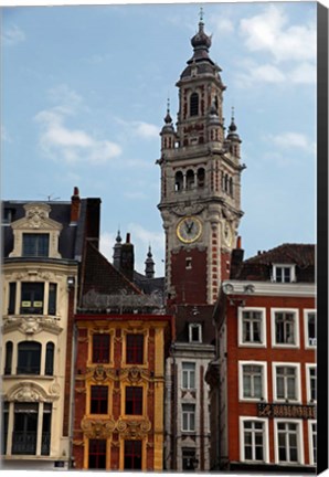 Framed Lille Architecture and Bell Tower Print