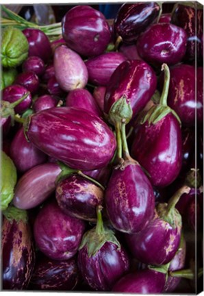 Framed Purple Eggplant, Seafront Market Print