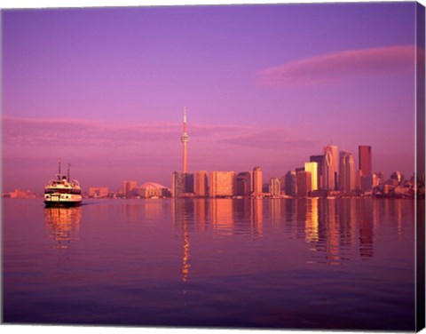 Framed Toronto Skyline, Canada Print