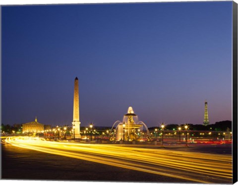 Framed Place de la Concorde, Paris, France Print