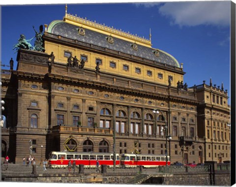 Framed National Theatre, Prague, Czech Republic Print