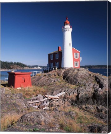 Framed Fisgard Lighthouse, Fort Rodd Print