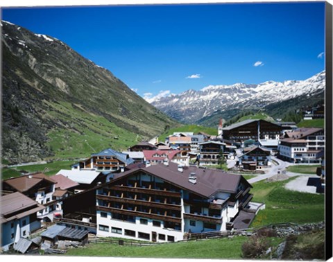 Framed Obergurgl, Otztal Alps, Tyrol, Austria Print