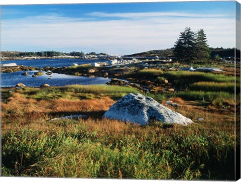 Framed Nova Scotia Coastline Print