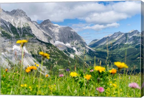 Framed Karwendel Mountain Range Print