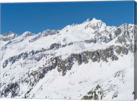 Framed Sunrise on Mt Reichenspitze Print