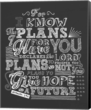 Framed Plans Print