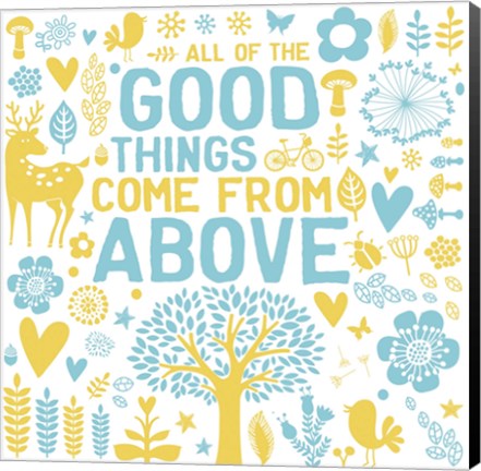 Framed Good Things Print