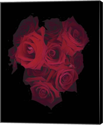 Framed Red Roses Print