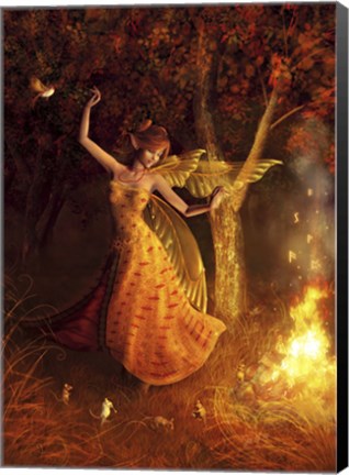 Framed Fire Dance Print