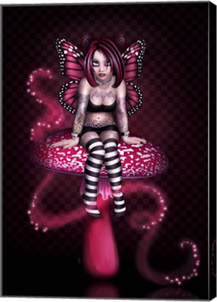 Framed Pink  Fairy Print