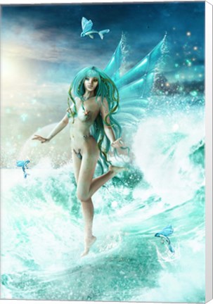 Framed Dance Of The Sea Fairy Print