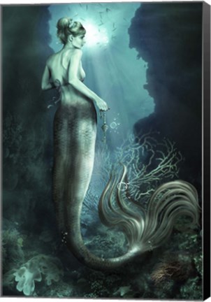 Framed Below The Surface Print