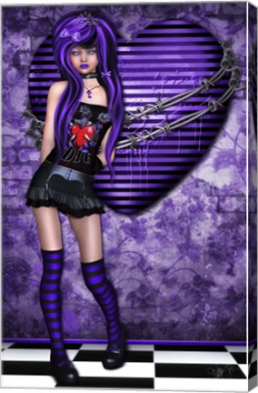 Framed Purple Princess Print