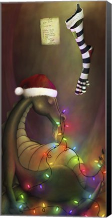 Framed Waiting For Santa Print