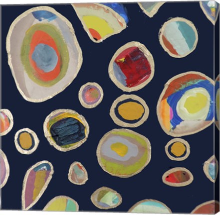 Framed Les Cailloux Carre Print