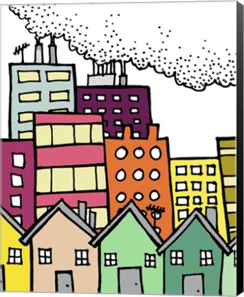 Framed Dirty City Print